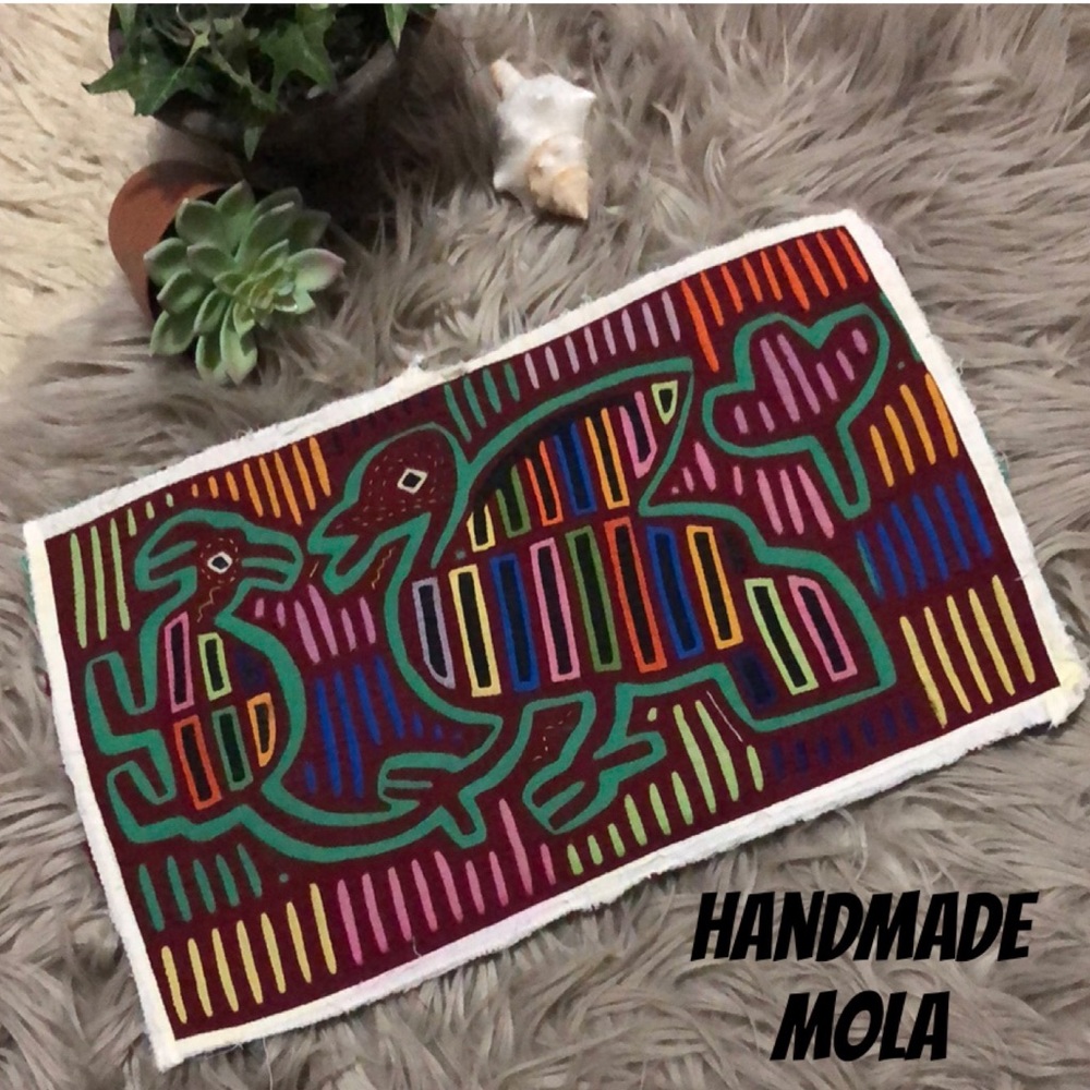 Handmade Mola-“Bird” Cotton-16x10